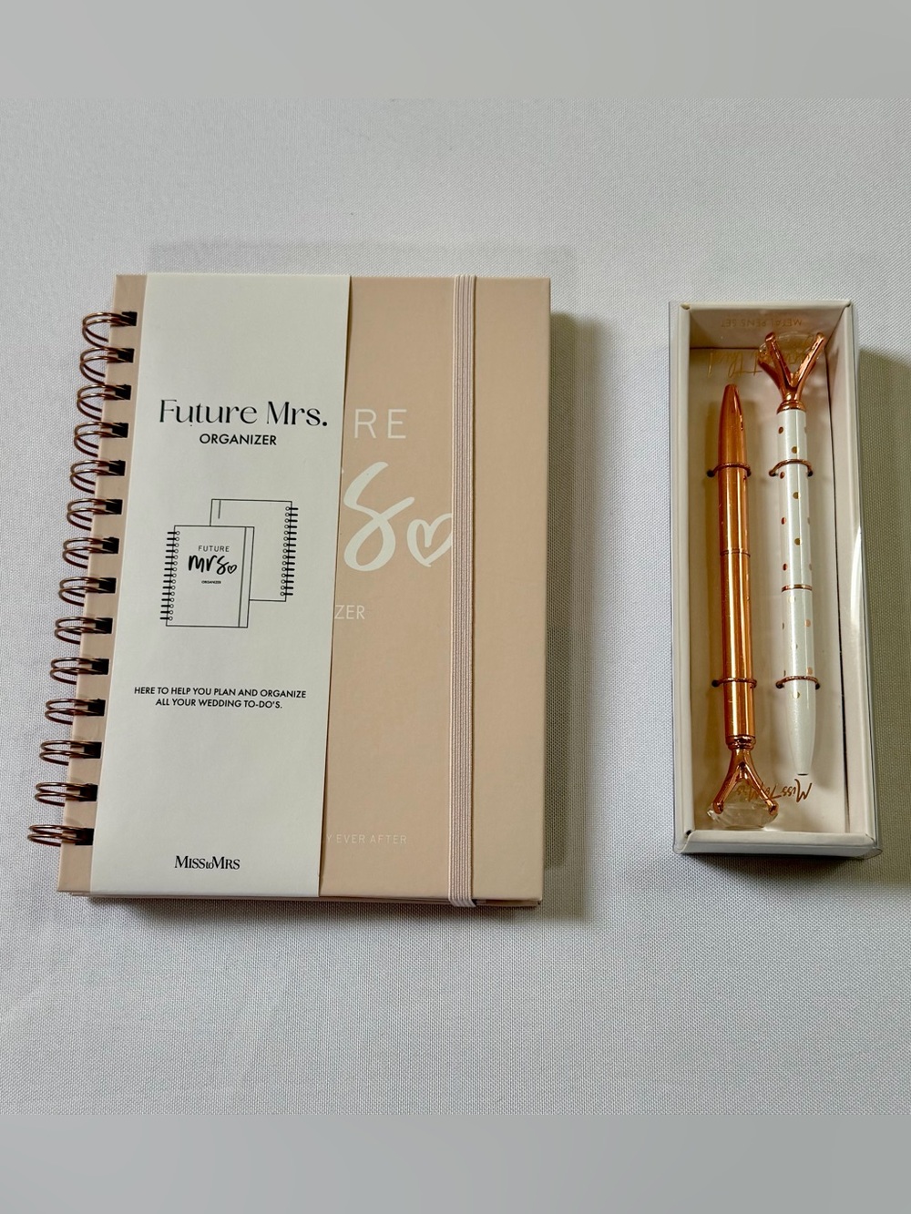 Future Mrs. Organizer Notebook - Blush Pink